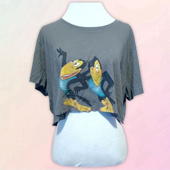 Heckle and Jeckle, Vintage, Cropped Short Sleeve Tee, OSFM - Picture 1 of 16